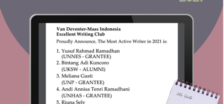 The Most Active Writer 2021